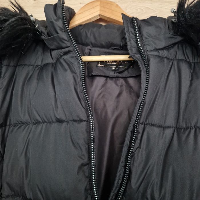 Czarna kurtka zimowa 42 XL pikowana