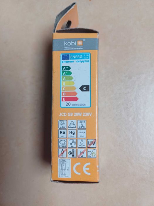 Oswietlenie JCD G9 20W 2 szt  Nowe