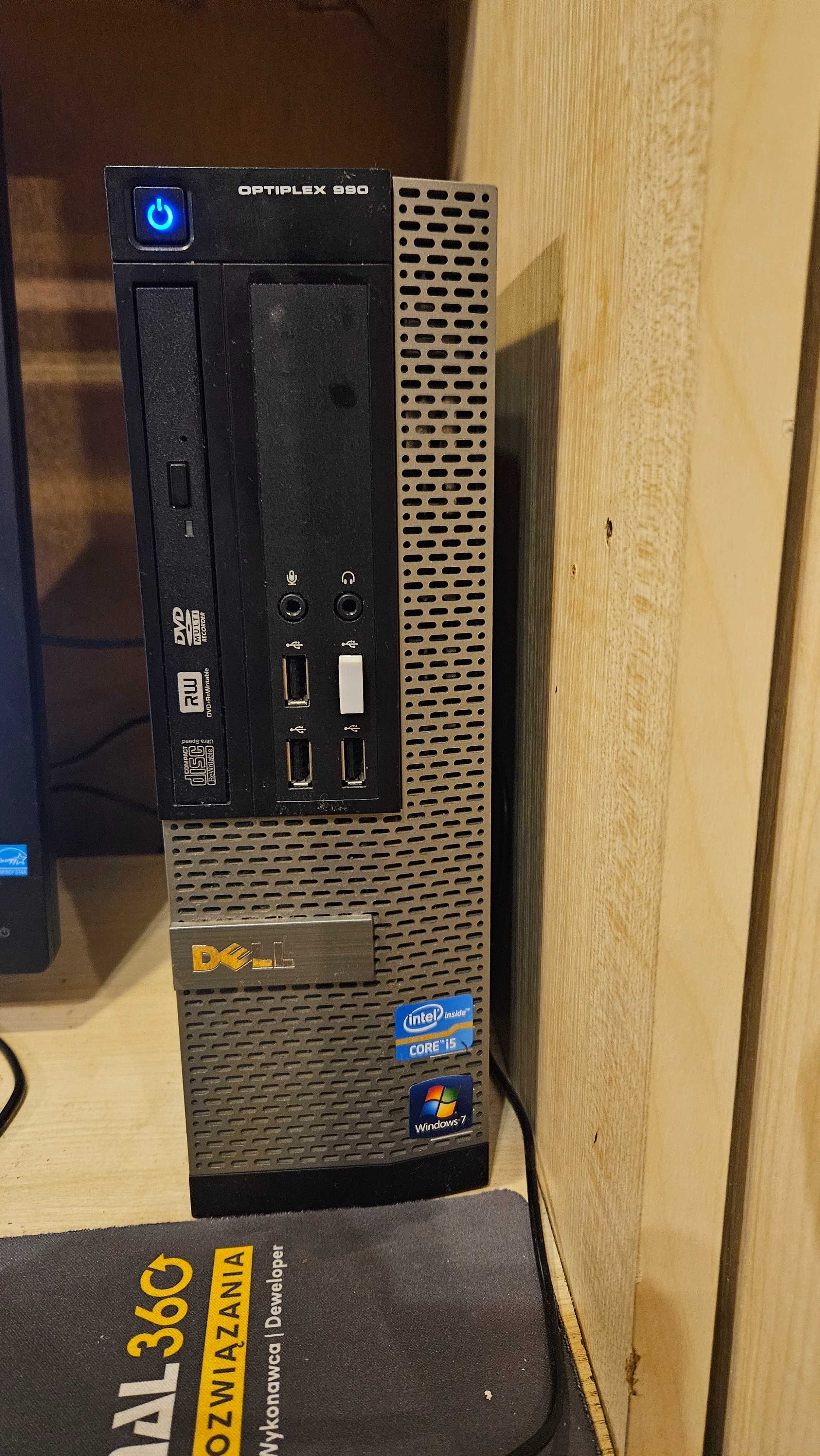 Komputer Dell Optiplex 990 z Monitorem Philips 27 cali i Drukarką