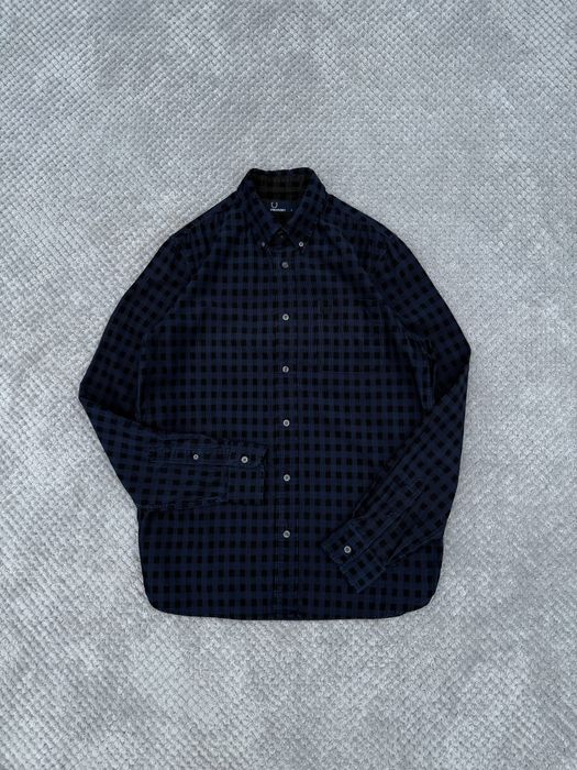 Fred Perry Corduroy/Velvet Classic Shirt Size:M вельветова сорочка