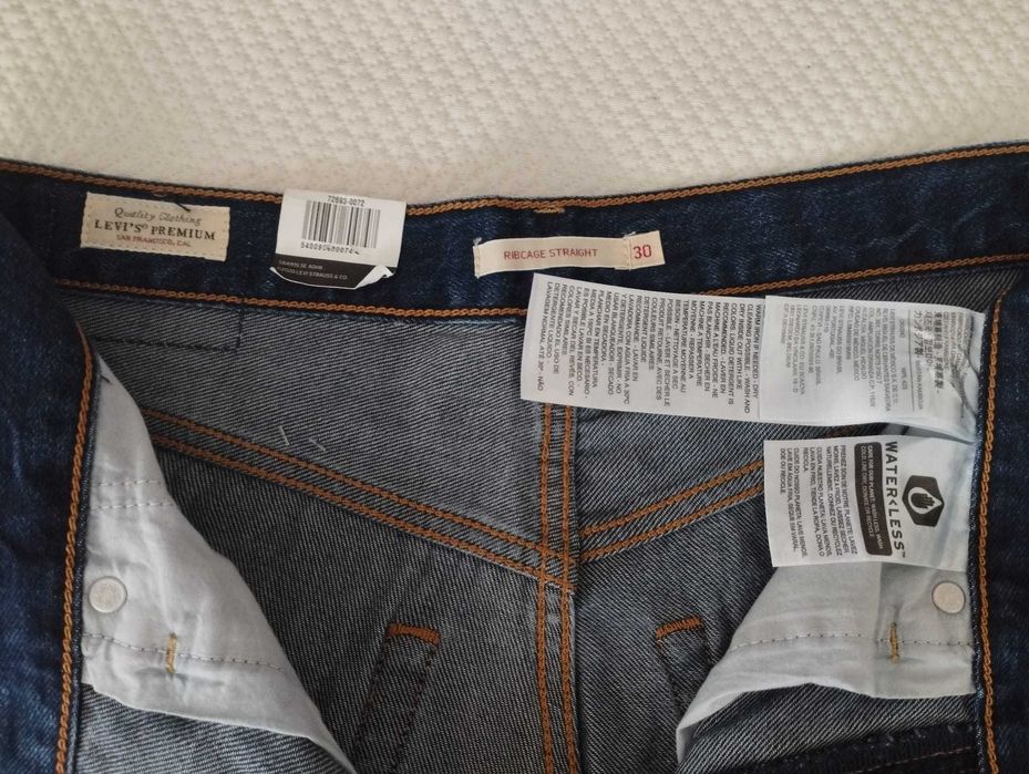 Calça de ganga LEVIS - Ribcage Straight Ankle - W30 L29