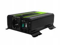 Przetwornica samochodowa inwerter GreenCell PRO 12V 230V 300W 600W USB