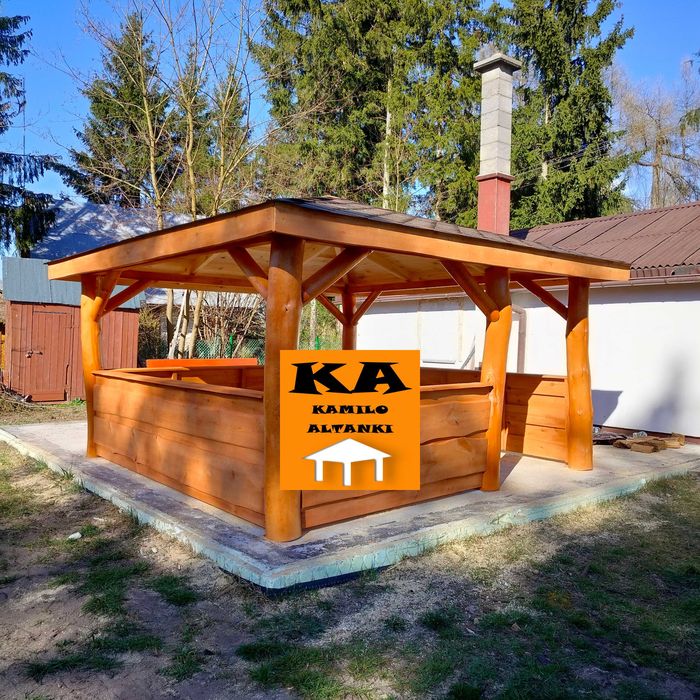 Altanka z bala Altana Altanki Altany Ogrodowa