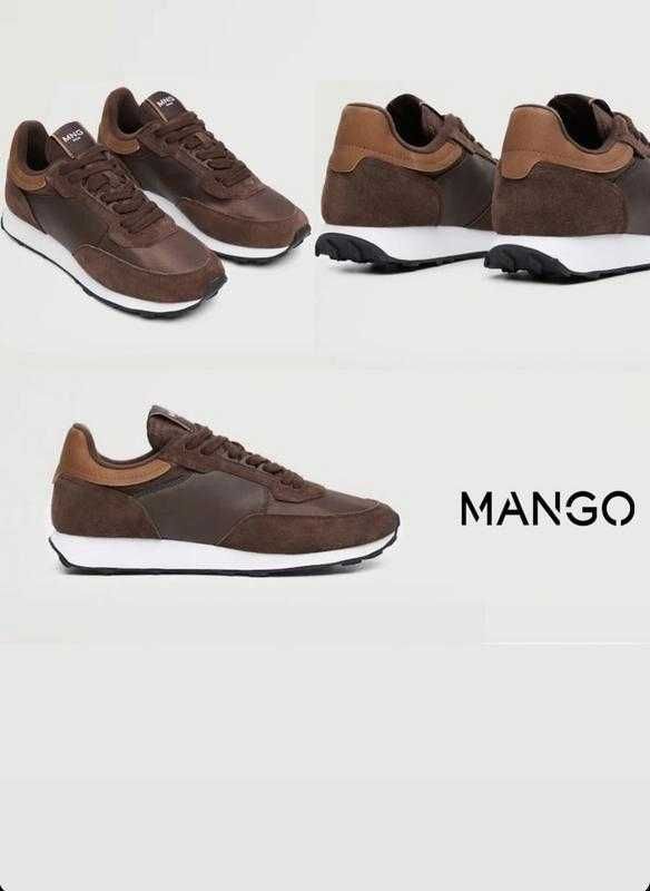 Мужские комбинированные кроссовки  от mango