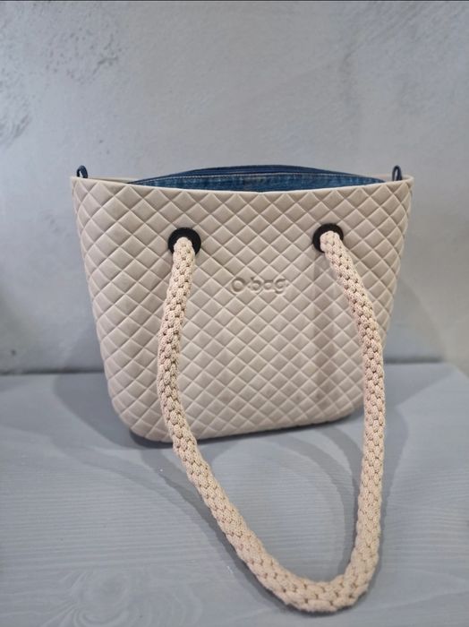 Torebka o bag mini hummus pikowana 2 organizery liny