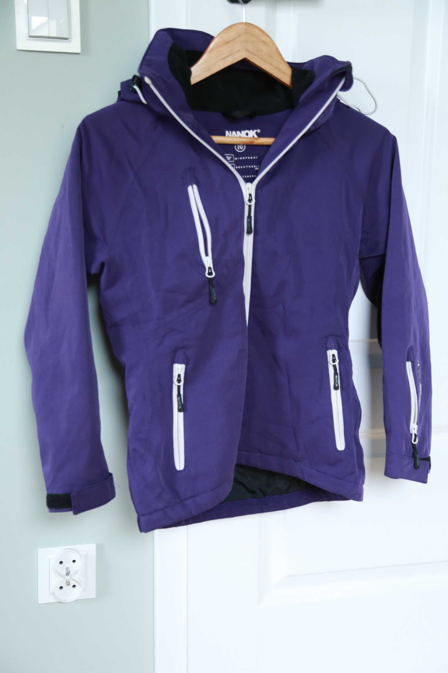 NANOK kurtka Softshell 140cm na 9/10 lat dziewczęca fiolet