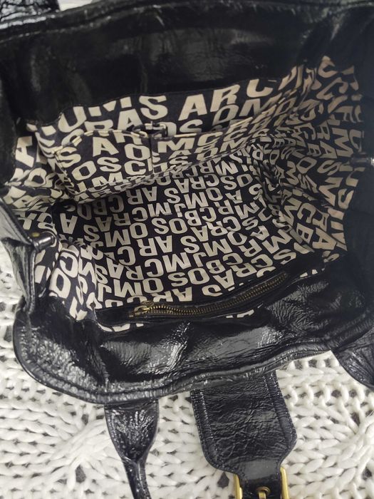 Torebka skórzana naturalna Marc Jacobs