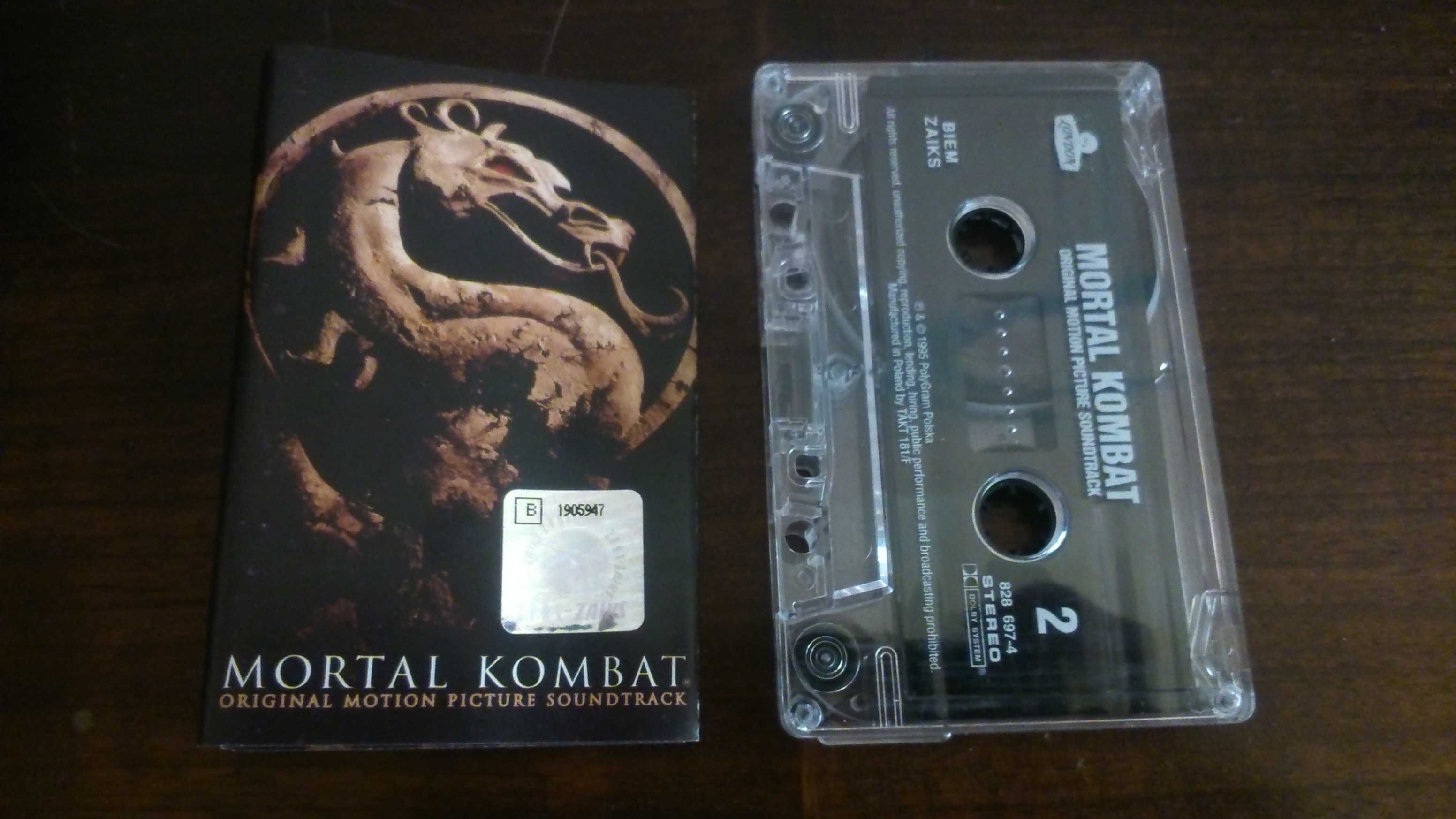 Mortal Kombat Original Motion Soundtrack Kaseta