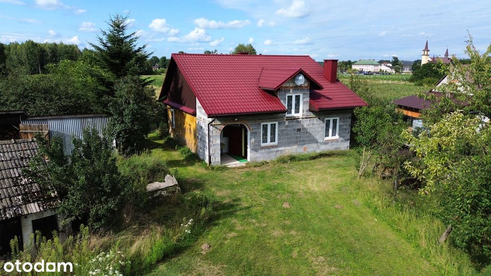 Dom z poddaszem, garażem i ziemianką - 44ar działki OKAZJA!