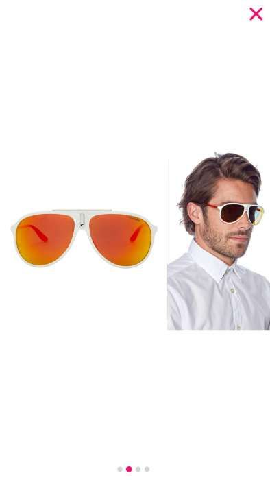 Óculos de sol CARRERA branco e laranja, novos e originais