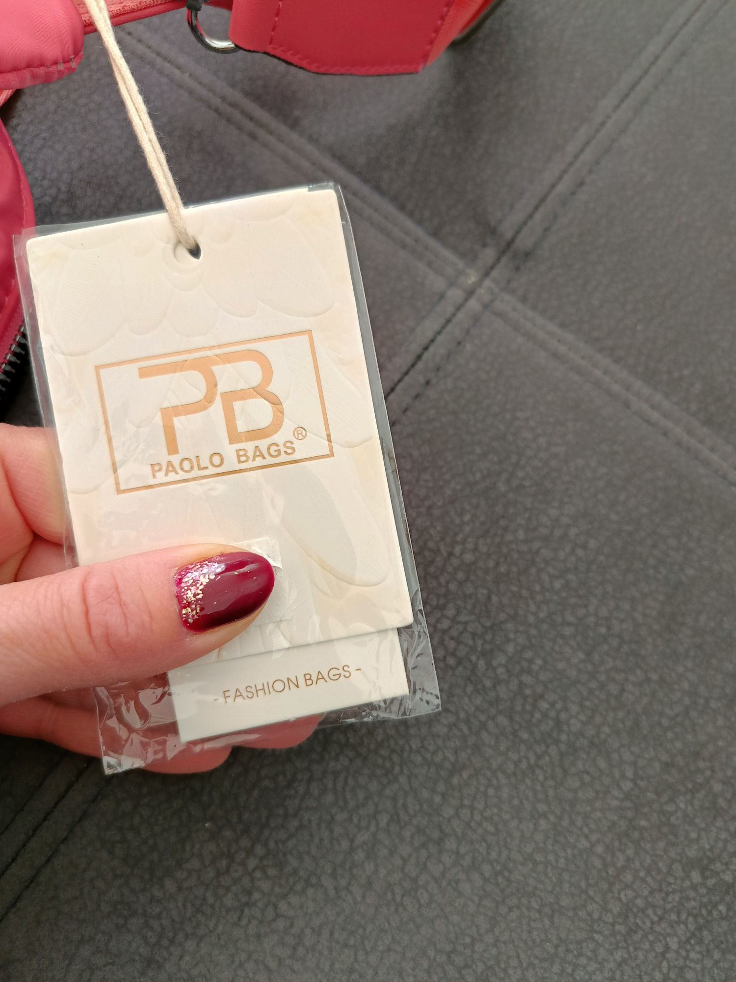 Nowa Paolo bags Torebka plecak na ramię brzoskwiniowa różowa