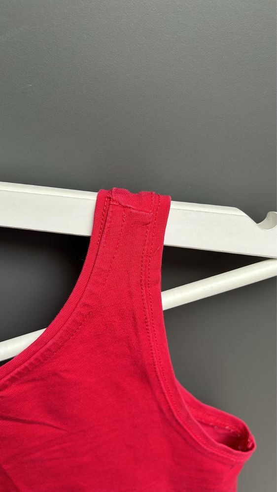 Koszulka na ramiączkach czerwona H&M rozmiar XS