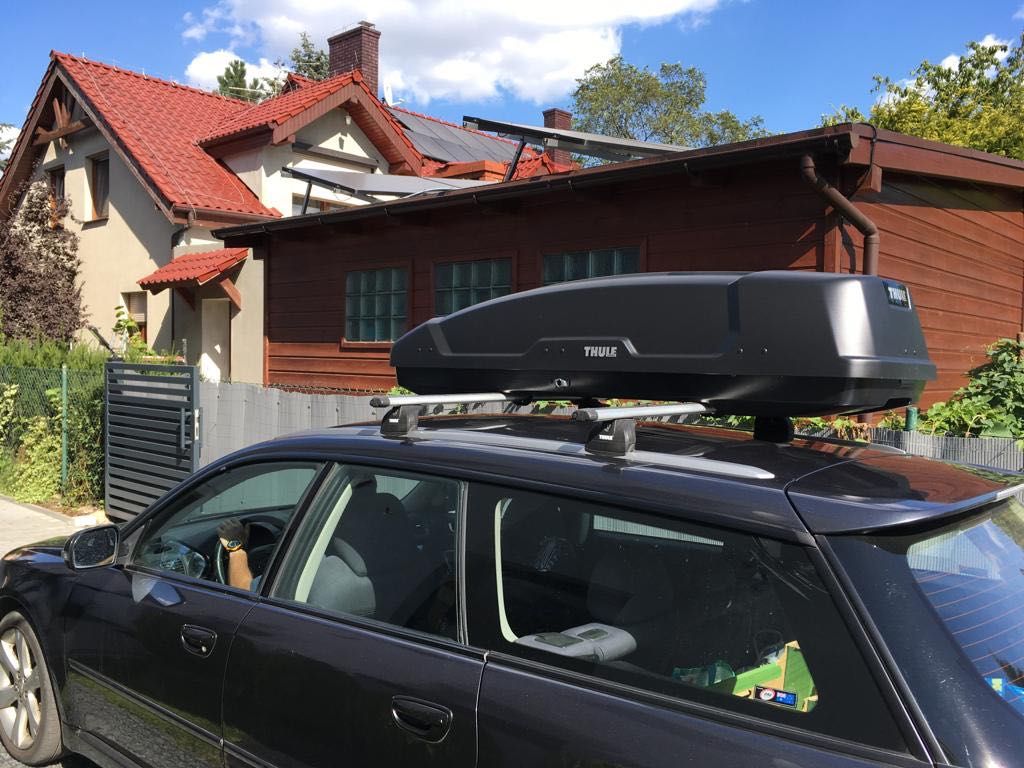 THULE Force XT Touring bagażnik box dachowy belki rower uchwyt narty