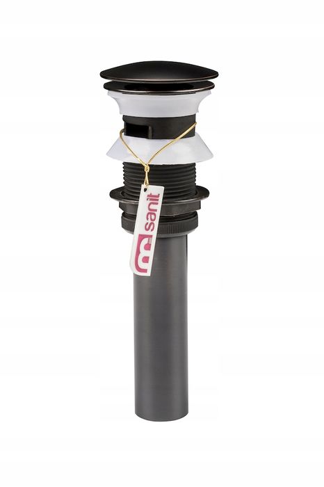 CARO bateria umywalkowa kran czarna + klik klak