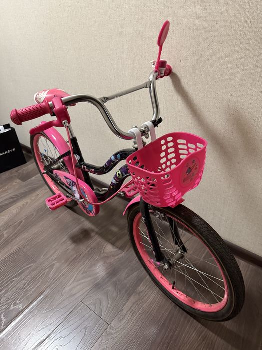 Велосипед дитячий Formula Flower Premium ST 20" Черный с розовым