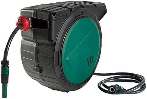 Bęben z wężem 25m PARKSIDE PSA25-B1 1/2" automatyczny zwijacz blokada