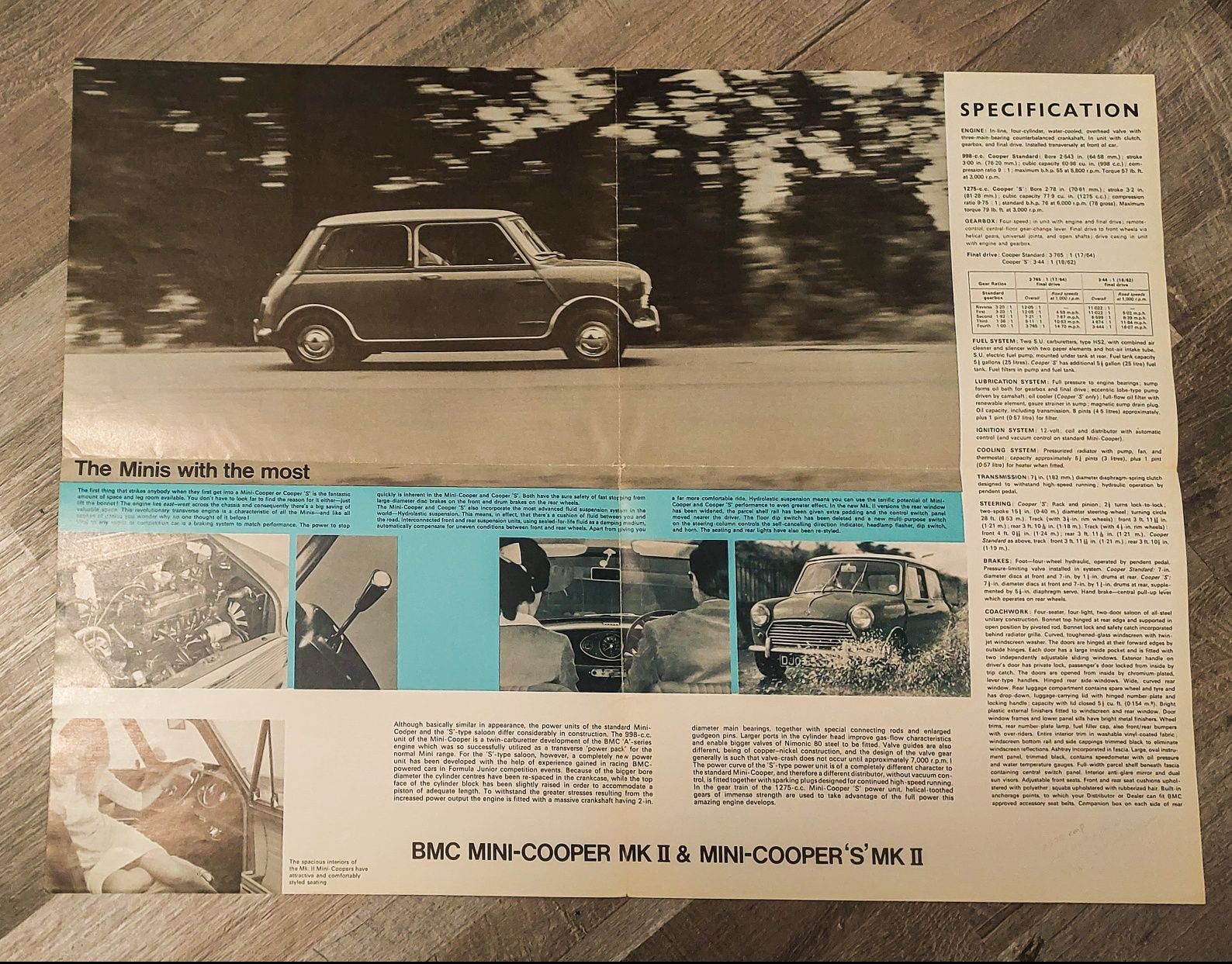 Mini Cooper / Mini Cooper S - folder, prospekt, broszura 1967 r.