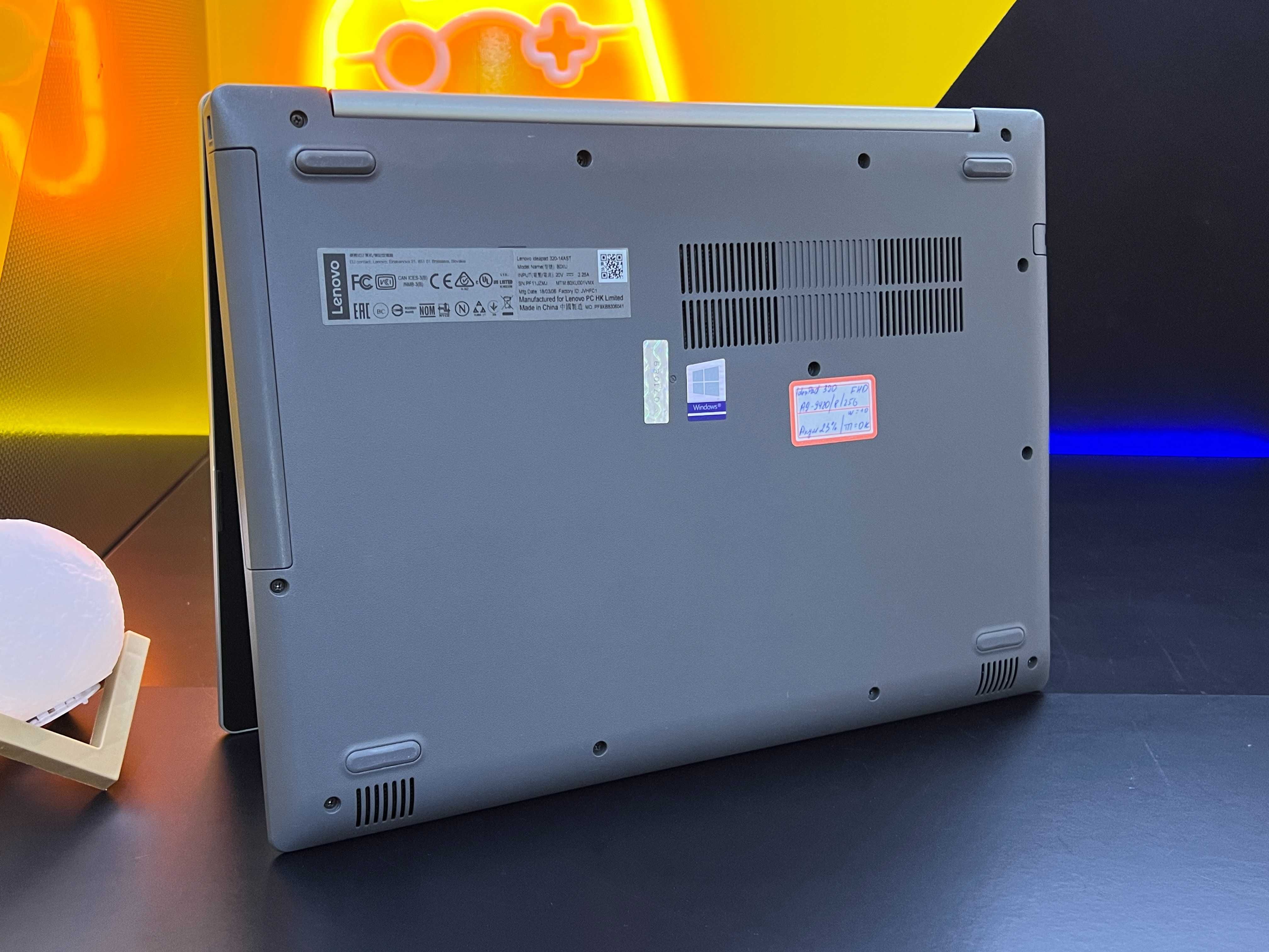 Lenovo Ideapad 320, AMD-A9, 8GB ram, SSD-256GB, ноутбук