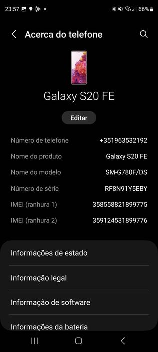 Samsung galaxy s20 fe