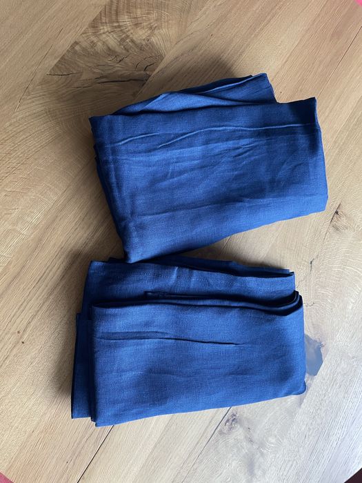 Zasłony IKEA Dytag 250 cm granatowe