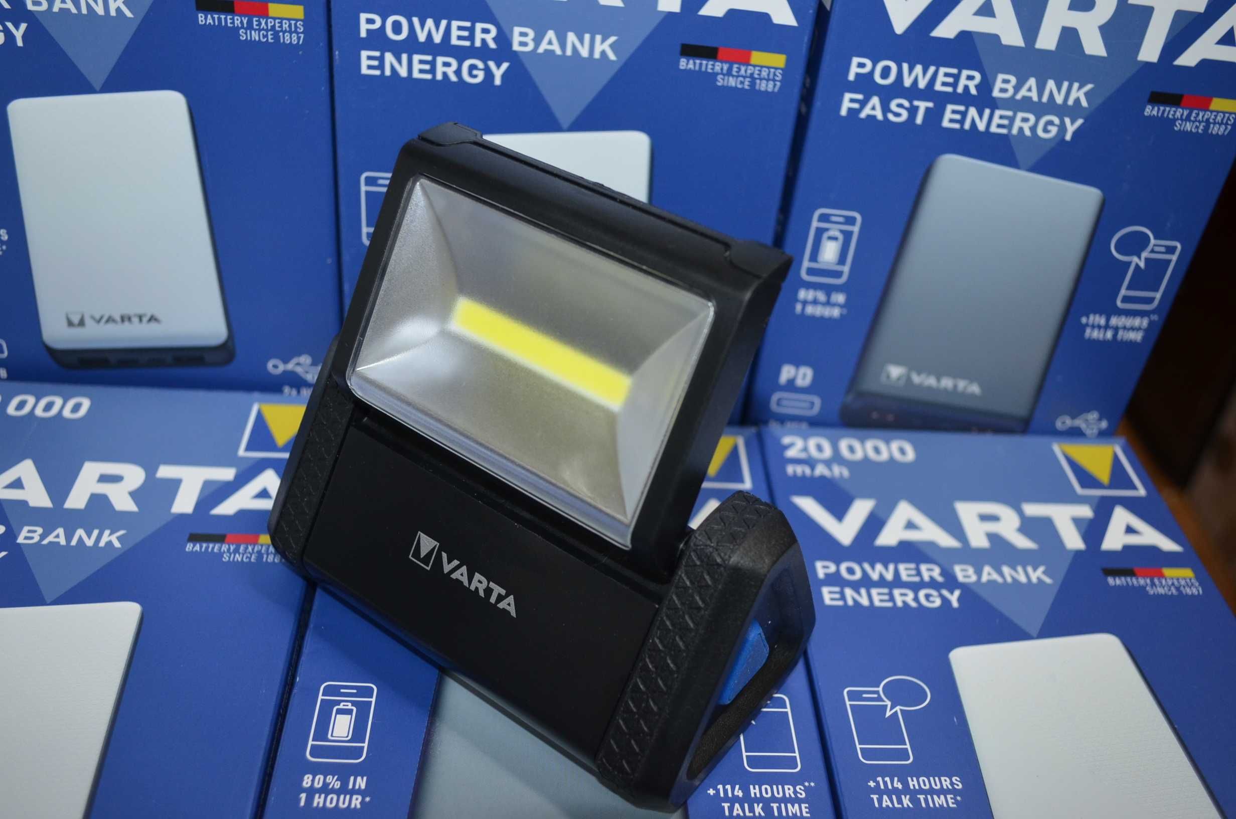 Фонарь Varta LED на магните для комнаты, гаража 230Lum 35часов 2режима