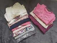 Bluzki dla dziewczynki 110-116 plus piżama