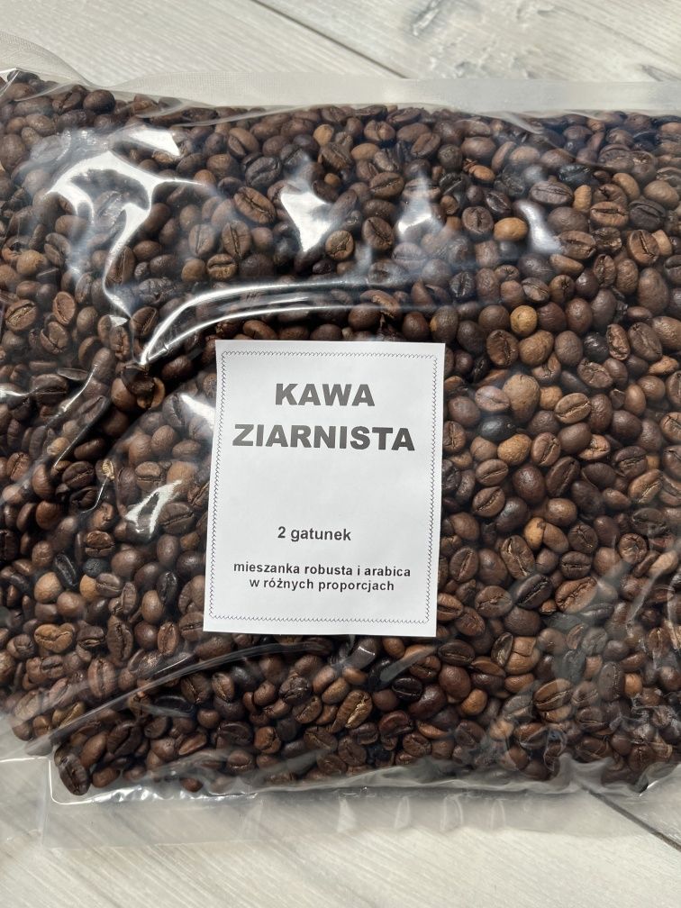 10kg Kawa ziarnista mix robusta arabika 2 gatunek
Cena za 1 kg 25 zl
z