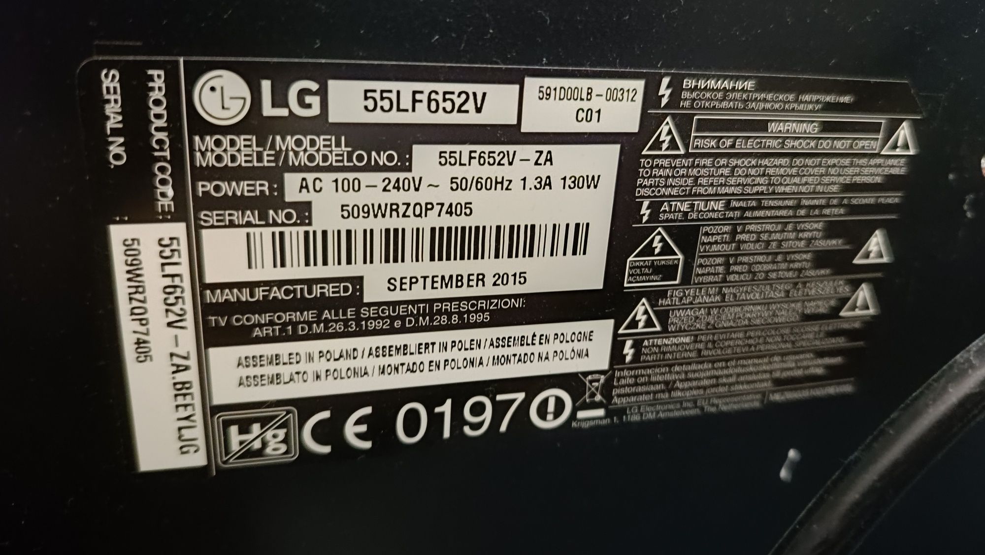Telewizor LG 55 cal plus soundbar