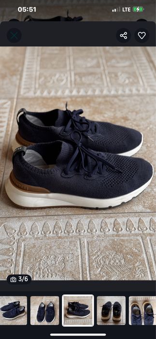 Оригинальные кроссовки Брунелло Кучинелли 41 размера 27 стелька