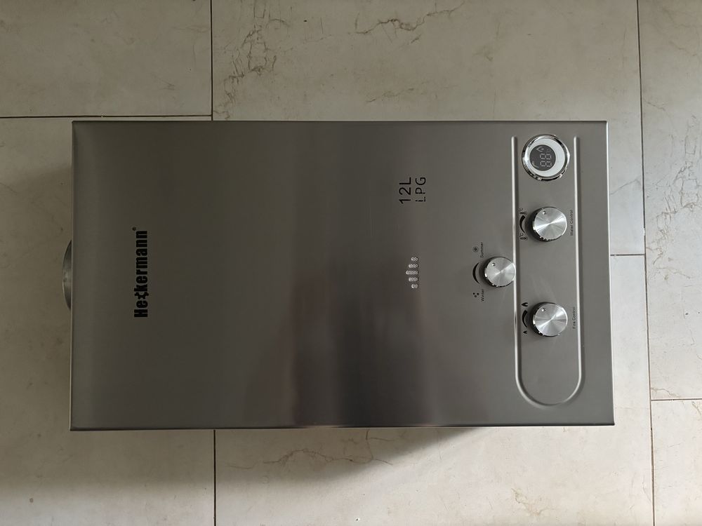 Gazowy podgrzewacz wody na butle LPG Heckermann JSD-HB02 12L