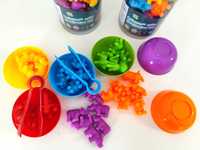 Zestaw Montessori nauka kolorów i liczenia - wersja zwierzątka safari