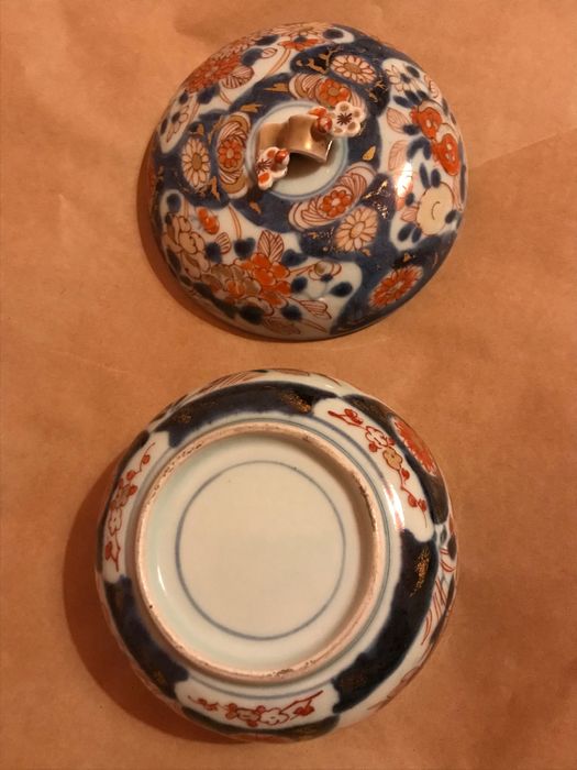 Caixa Antiga porcelana companhia das índias Imari