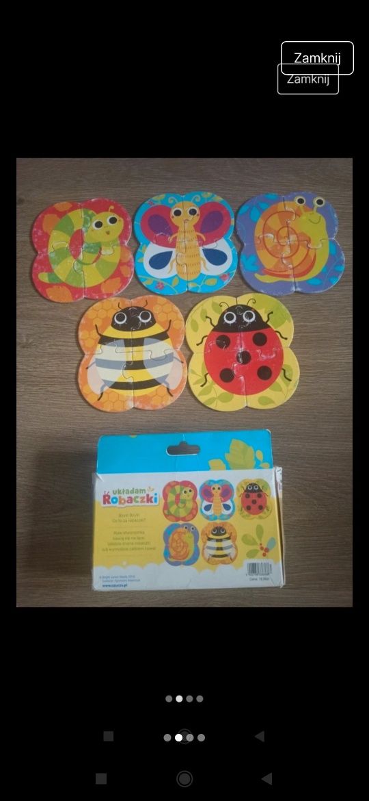 Puzzle czuczu czu czu robaki robaczki