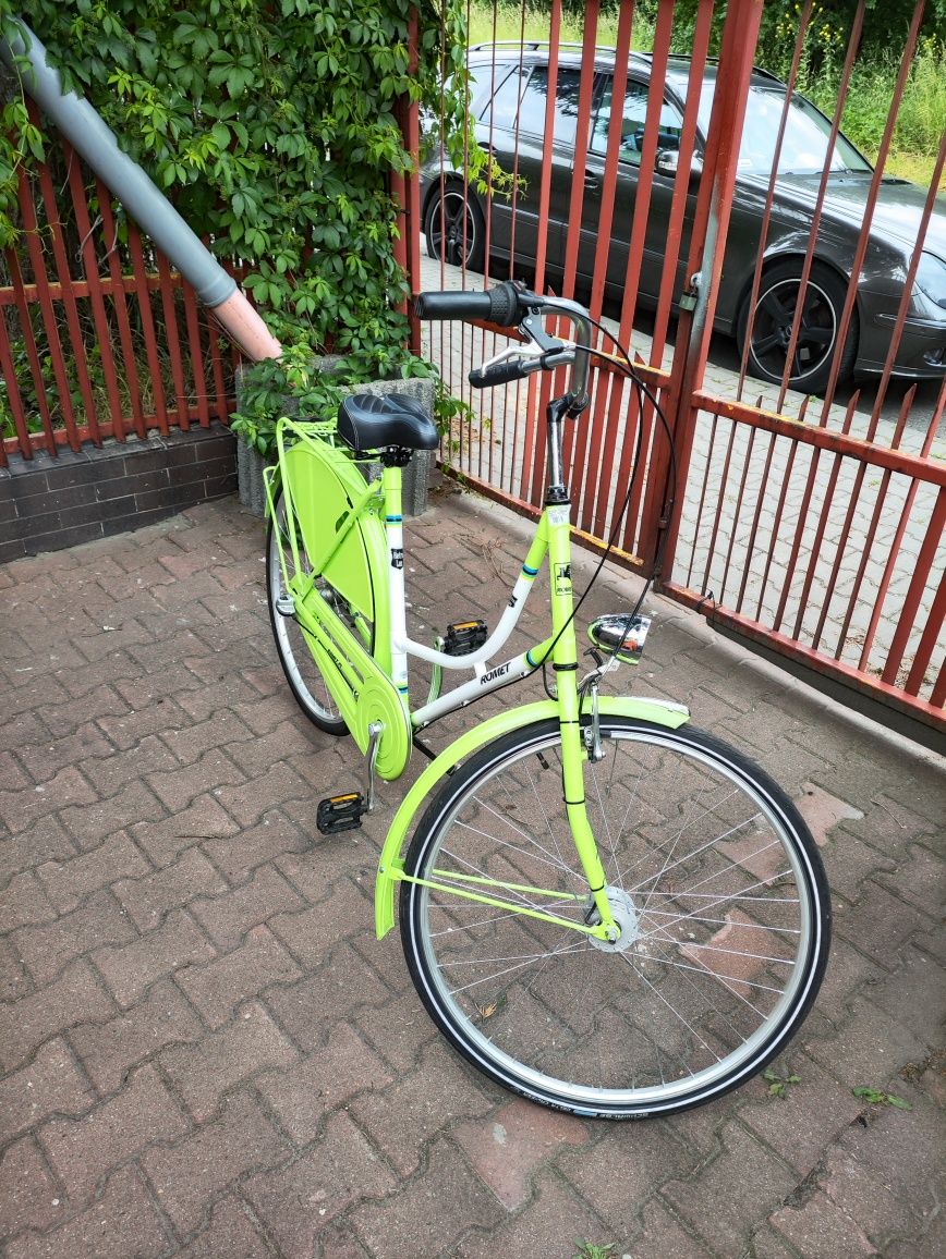 Rower miejski Romet Retro gratis kosz wiklinowy