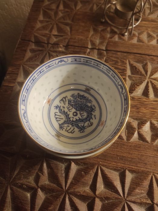 Serviço Chinês de Bago de Arroz Antigo.