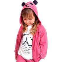 Bluza z kapturem dziewczęca dresowa 146 bawełniana Miś Panda Endo