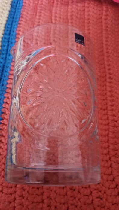 Karafka ze szkła, stylizowana na stary kryształ, 0,7L, nieużywana