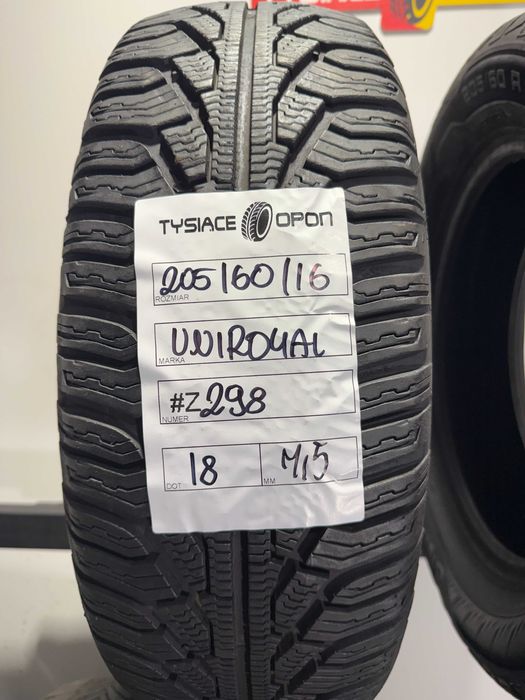 Opony Zimowe 205/60/16 Uniroyal MSPlus77 #Z298