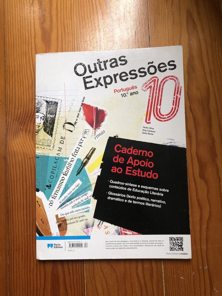 Caderno de atividades, “outras expressões” do 10 ano