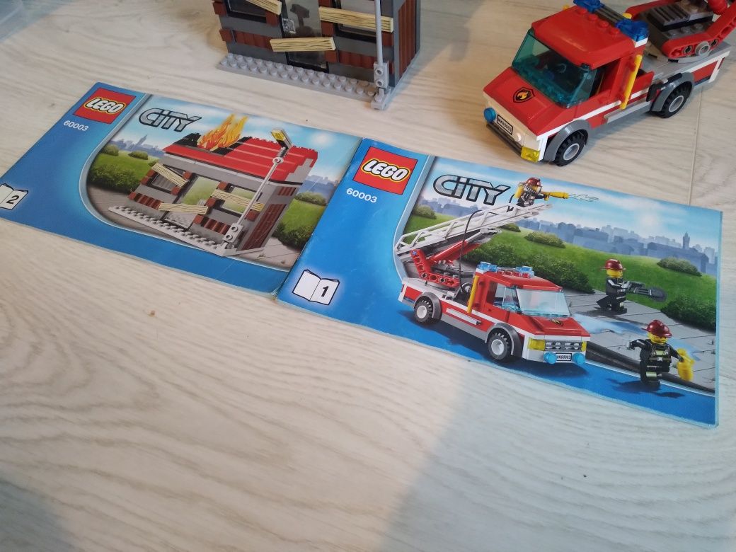 Klocki lego 60003 kompletne alarm pożarowy remiza j. Nowe