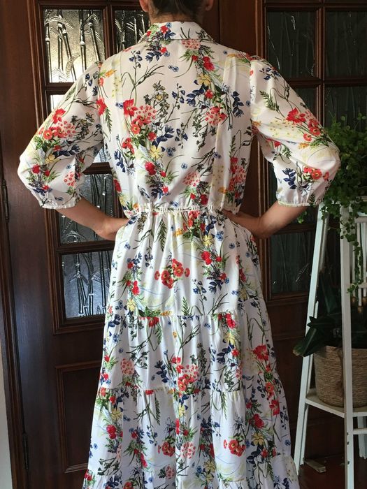 Vestido estampado flores, marca SMF