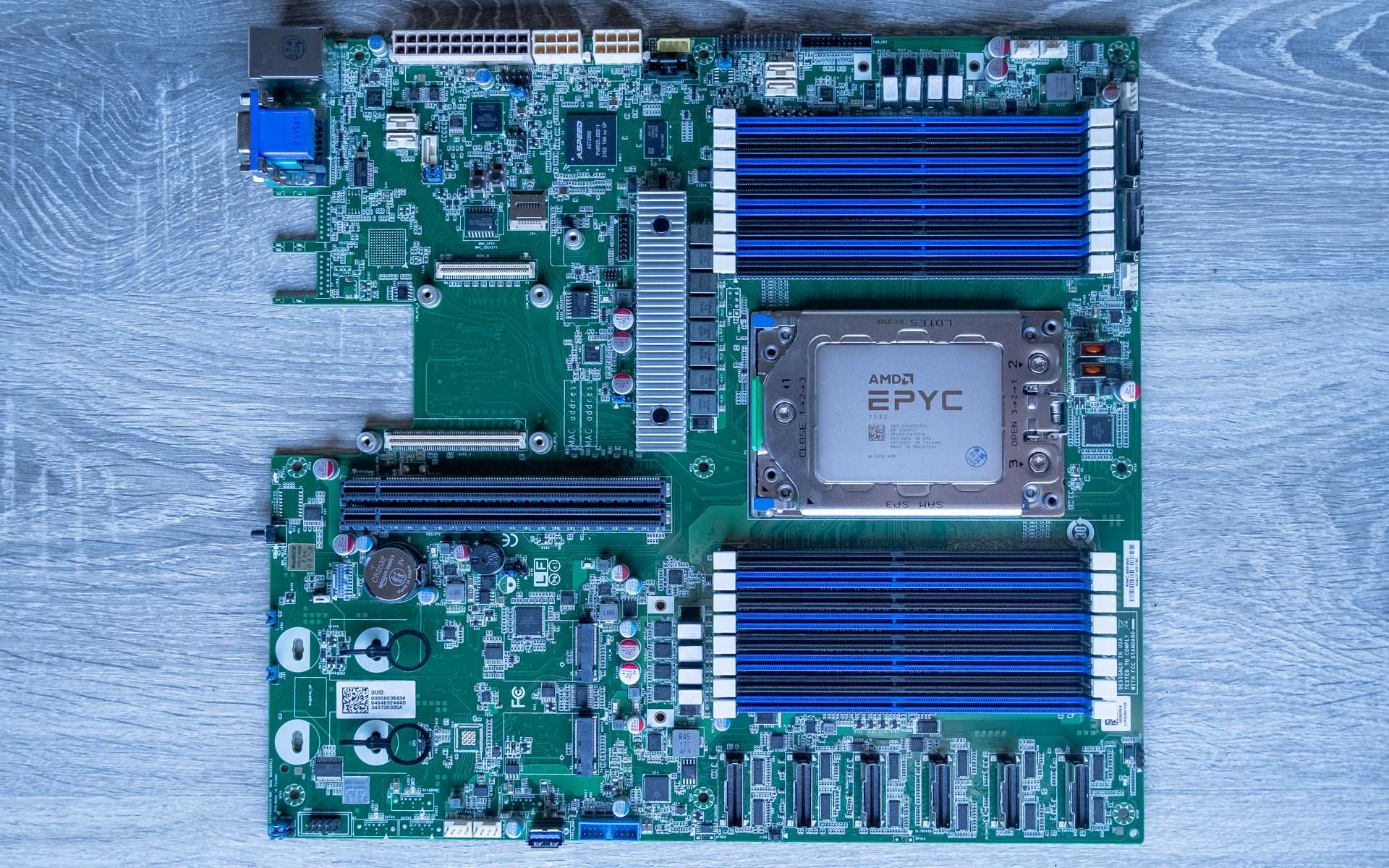EPYC 7532 + Tyan S8036 SP3 board + 128GB Ecc + NIC