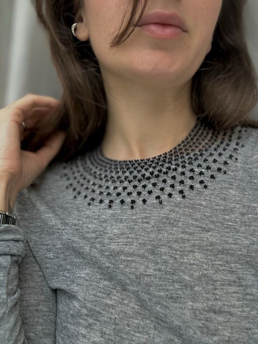 Українська силянка двокольорова з кришталем