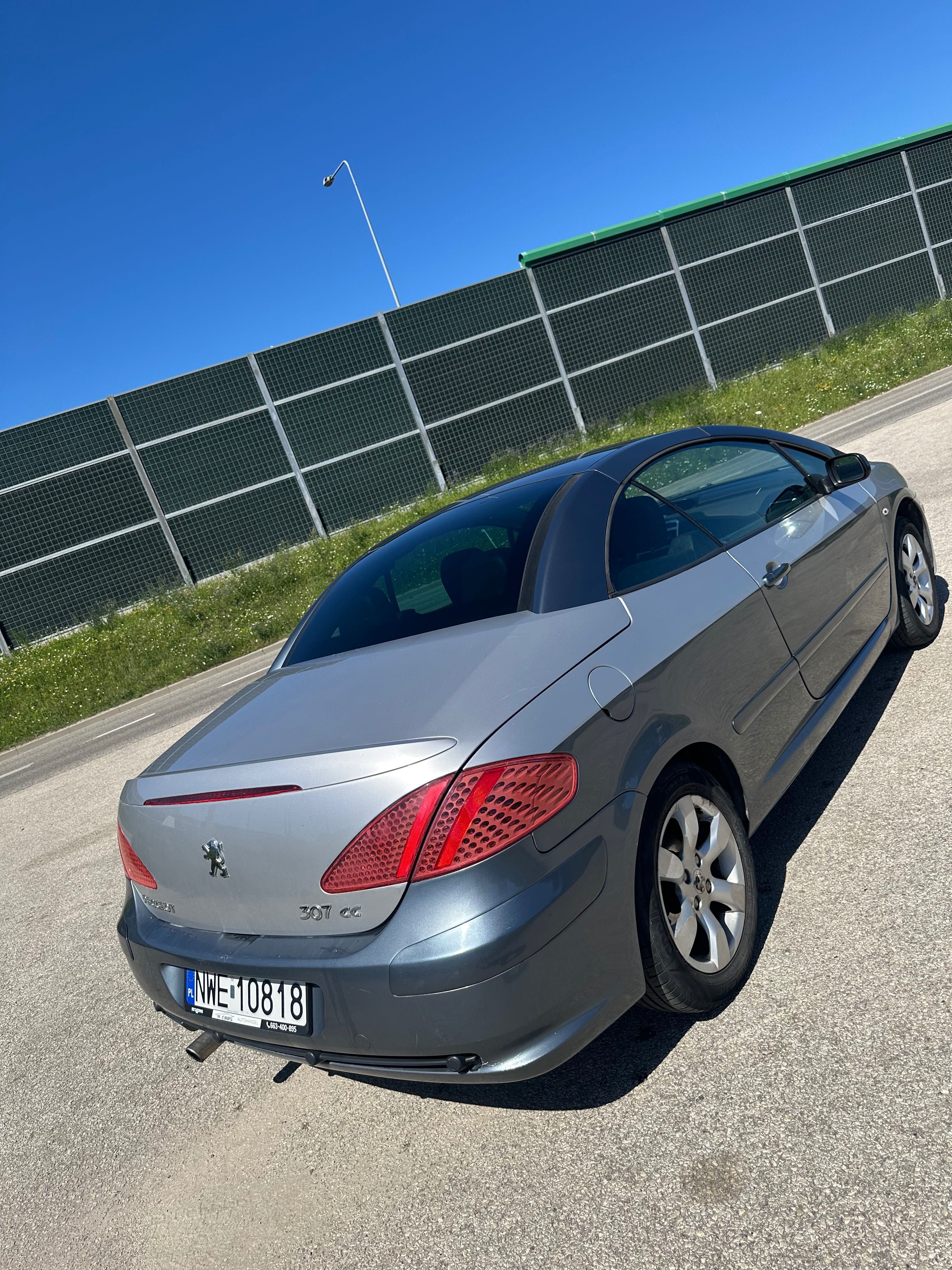 Peugeot 307 CC lift cabrio 1.6 LPG metalowy dach sprawny klima
