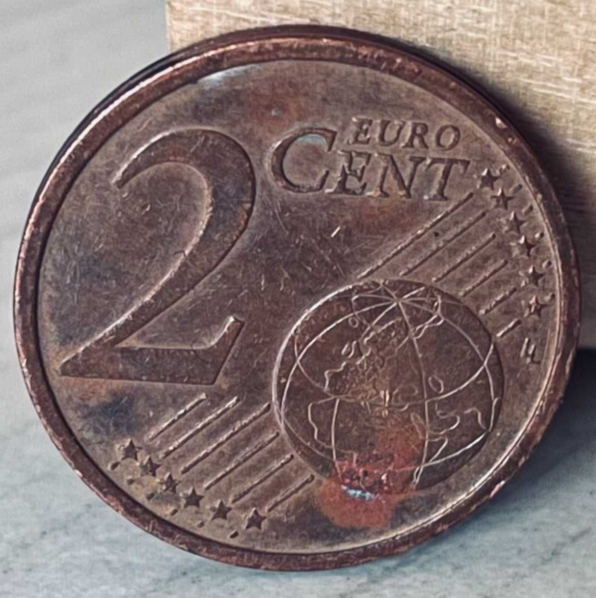 Moeda 2 Cêntimos Alemã - Série F de 2002