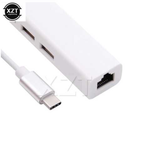 USB-C para RJ45 + 3 x USB PORT S tipo-c ethernet internet NOVO