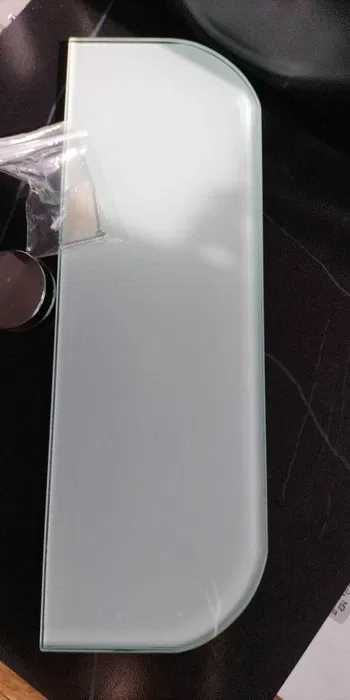 Szklana biała półka 30 cm