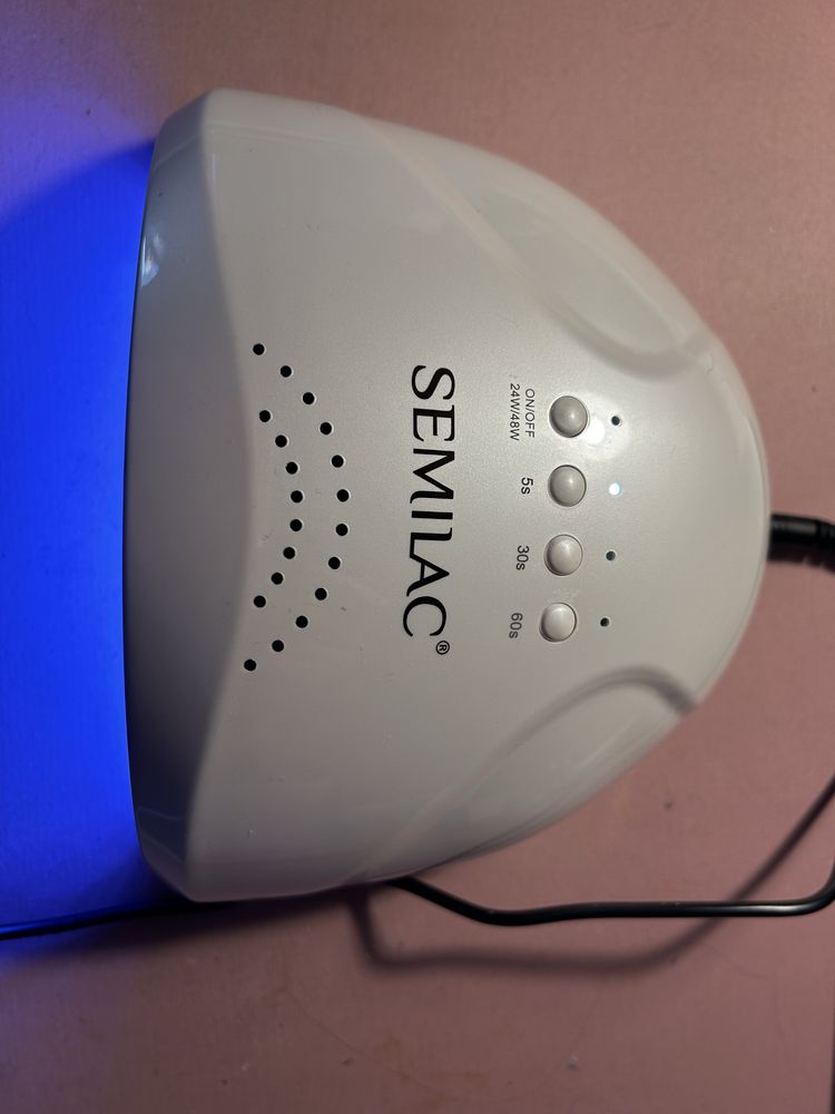 Lampa semilac z formami itp