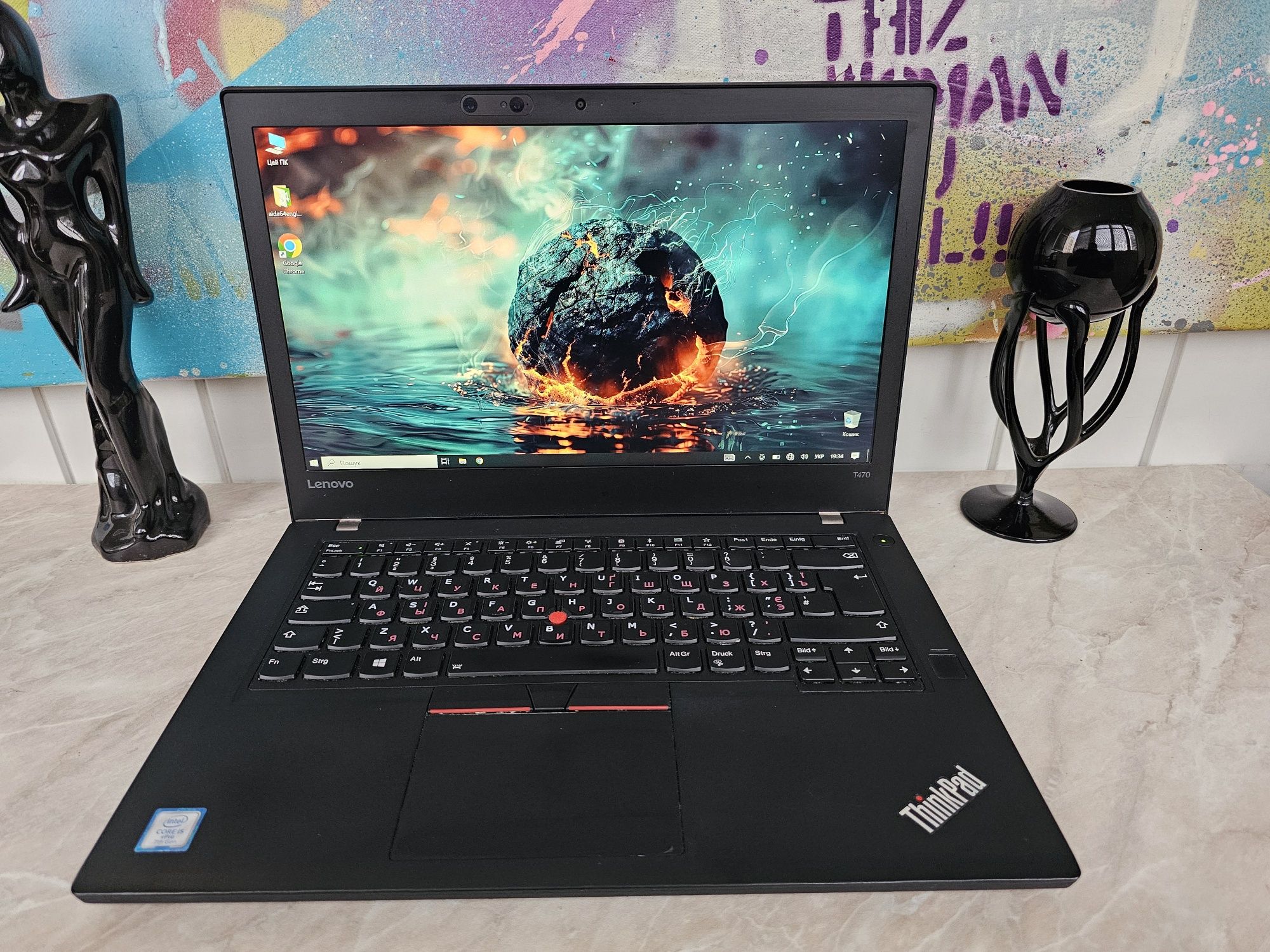 Сенсорний ноутбук Lenovo T470(i5/8/256)