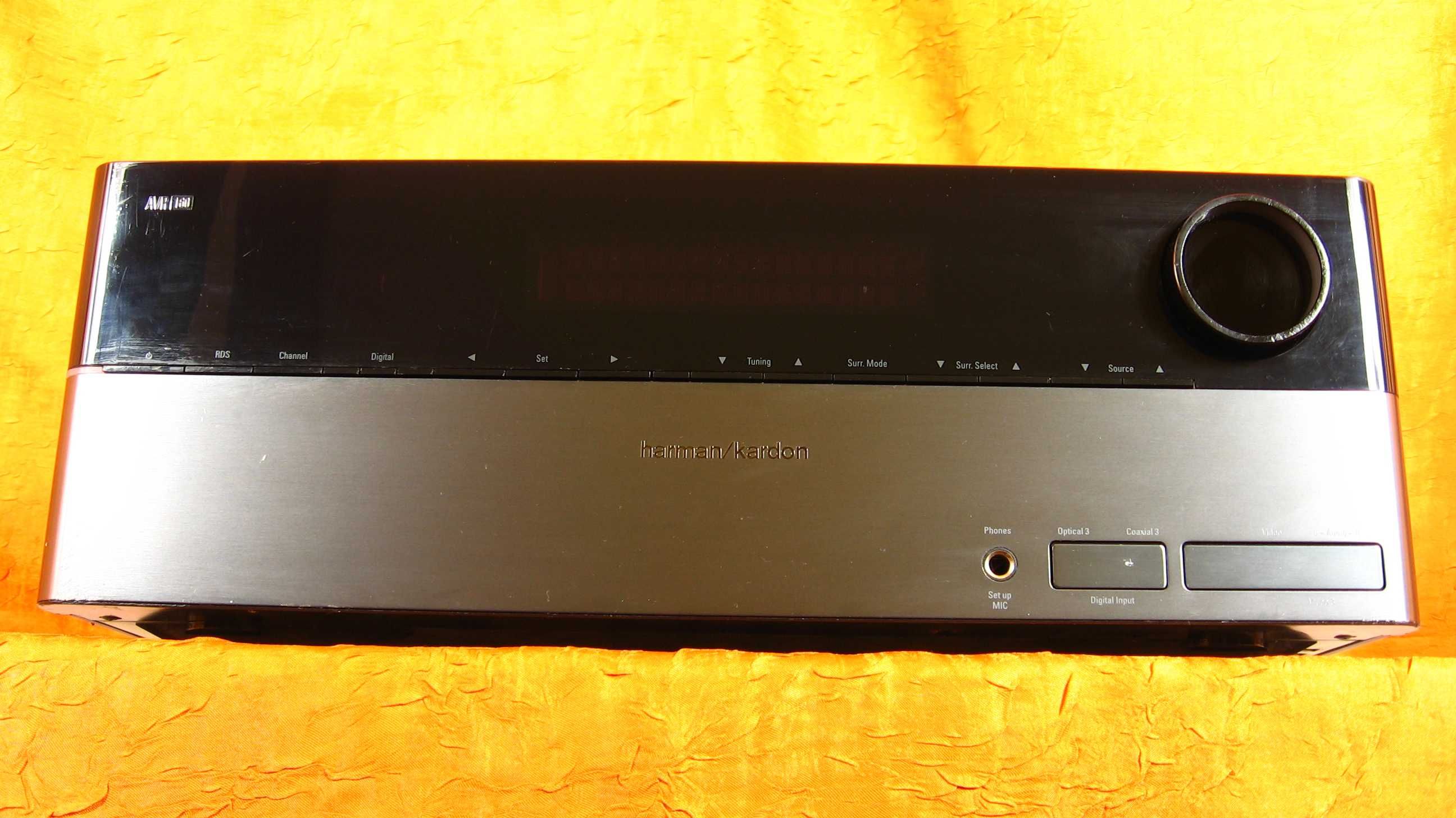 POTĘŻNY Harman Kardon AVR 160 Amplituner z RDS HDMI USB 7.1